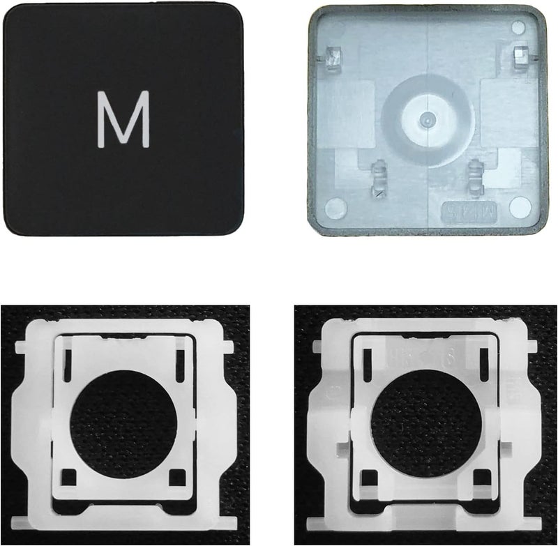 GRMTRV Replacement Individual Key Cap Hinge for MacBook Air 13'' 15'' M3 M4 A3113 A3114 A3240 A3241, 14'' 16'' Pro/Max M4 A3185 A3186 A3401 A3112 A3403 2024-2025 (M) - Image 1